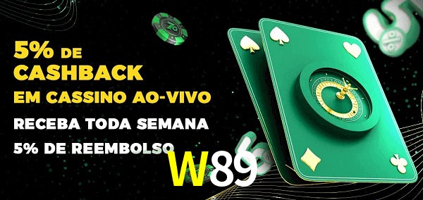Promoções do cassino ao Vivo W89
